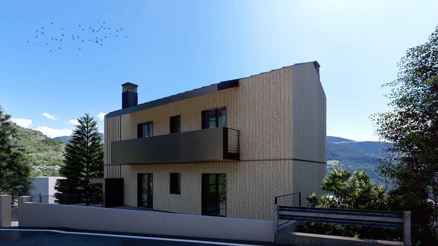 Condominio in legno in Valle d'Aosta | © Studio Idealab